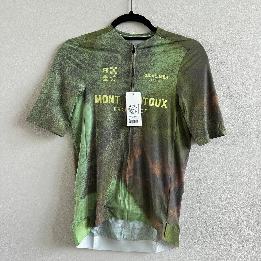 ROCACORBA CLOTHING GIRONA Mont Ventoux Pro Jersey Green   Size Medium